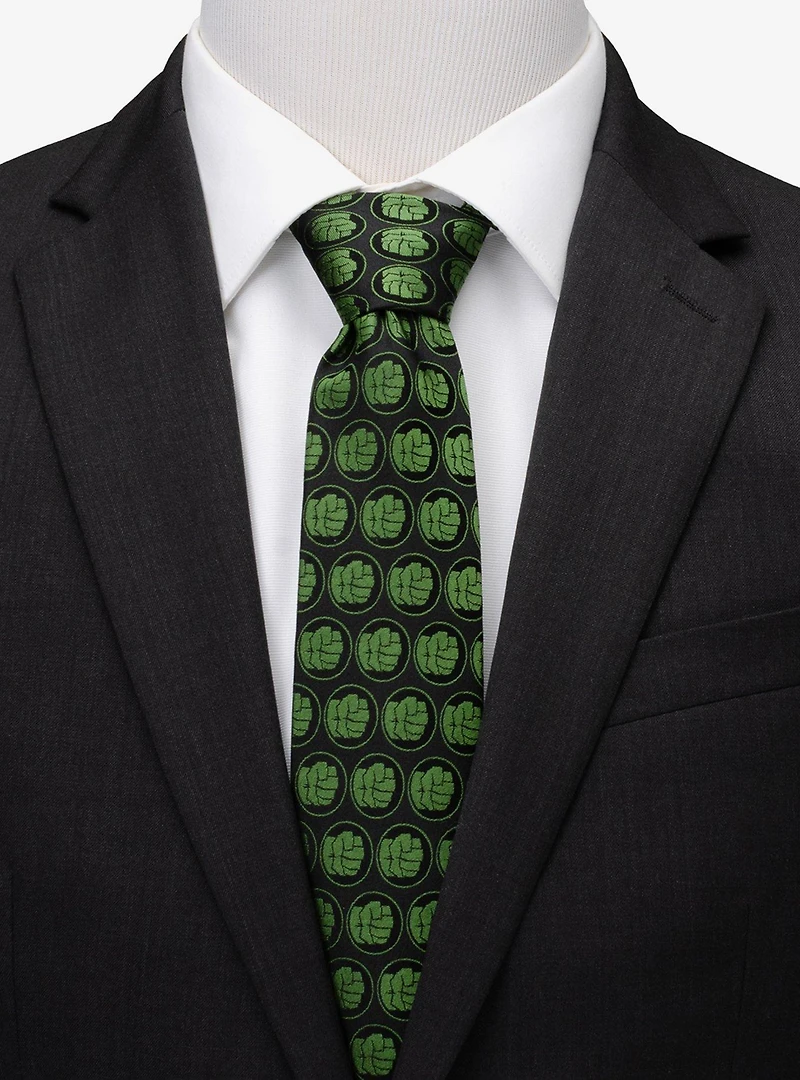 Marvel Hulk Black Men's Tie