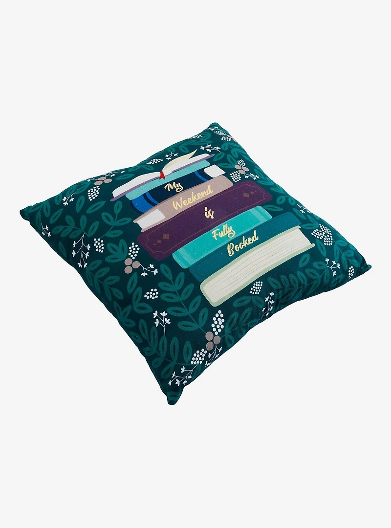 My Weekend Is Fully Booked Square Pillow — BoxLunch Exclusive