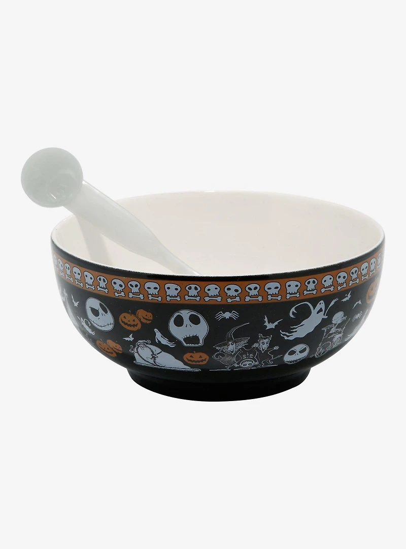 Disney The Nightmare Before Christmas Cereal Bowl and Color Changing Spoon