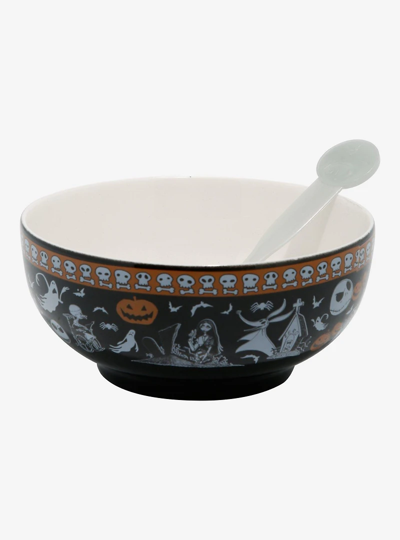 Disney The Nightmare Before Christmas Cereal Bowl and Color Changing Spoon
