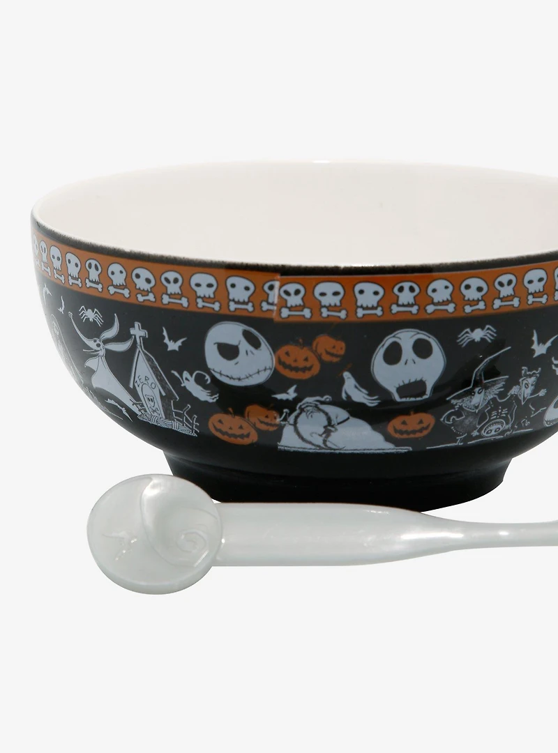 Disney The Nightmare Before Christmas Cereal Bowl and Color Changing Spoon