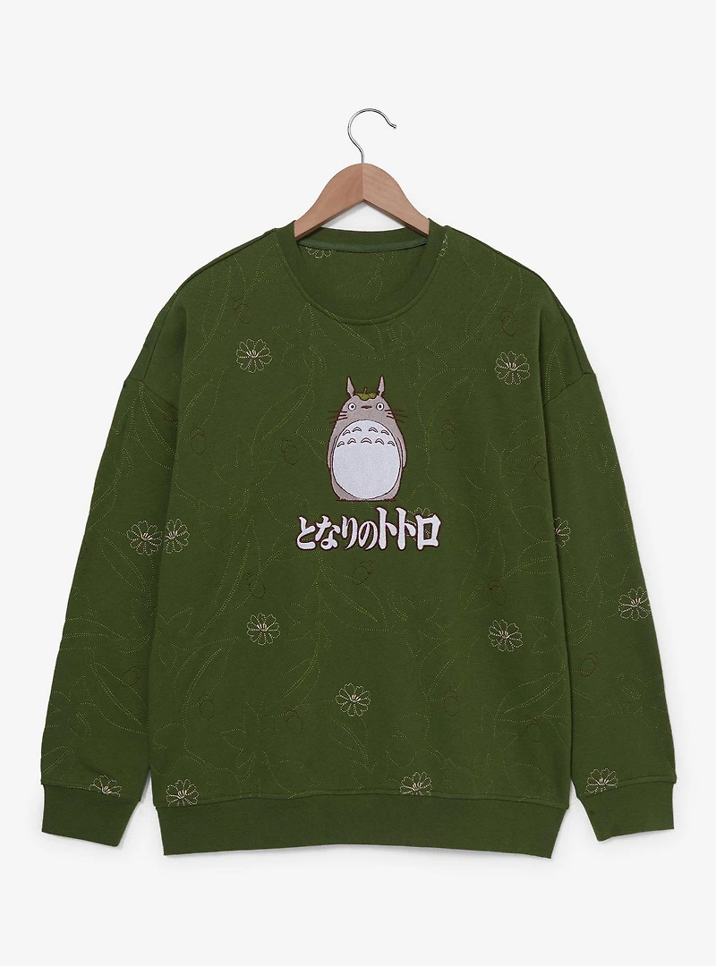 Studio Ghibli® My Neighbor Totoro Embroidered Floral Crewneck - BoxLunch Exclusive