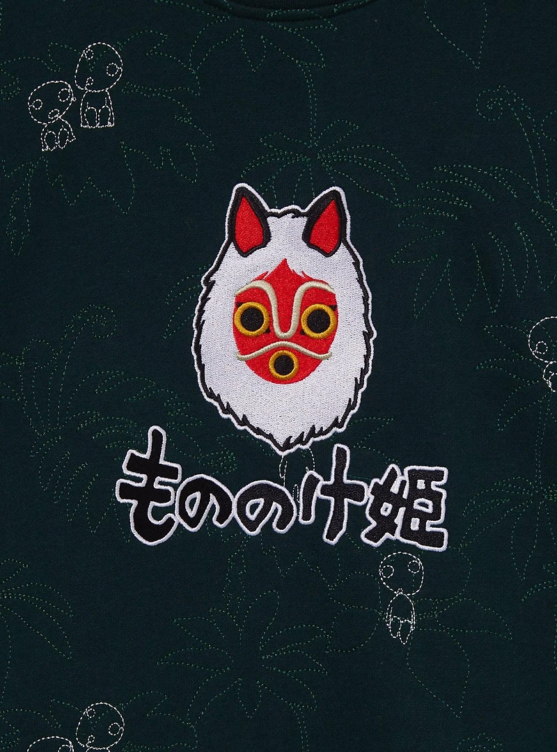 Her Universe Studio Ghibli® Princess Mononoke San's Mask Embroidered Crewneck - BoxLunch Exclusive