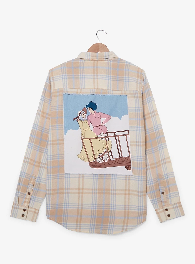 Our Universe Studio Ghibli Howl's Moving Castle Sophie & Howl Embroidered Flannel — BoxLunch Exclusive