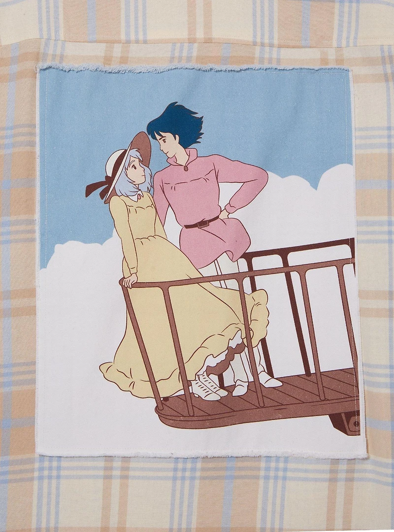 Our Universe Studio Ghibli Howl's Moving Castle Sophie & Howl Embroidered Flannel — BoxLunch Exclusive