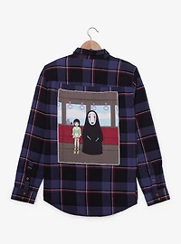 Our Universe Studio Ghibli Spirited Away No-Face & Chihiro Train Flannel — BoxLunch Exclusive