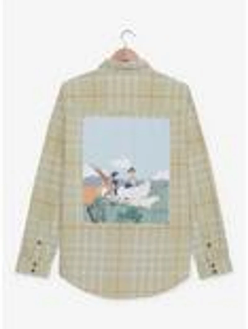 Studio Ghibli Princess Mononoke Floral Flannel