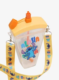 Disney Lilo & Stitch Aloha Stitch Water Bottle with Lanyard
