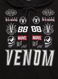Marvel Venom Moto Patch Zippered Hoodie - BoxLunch Exclusive