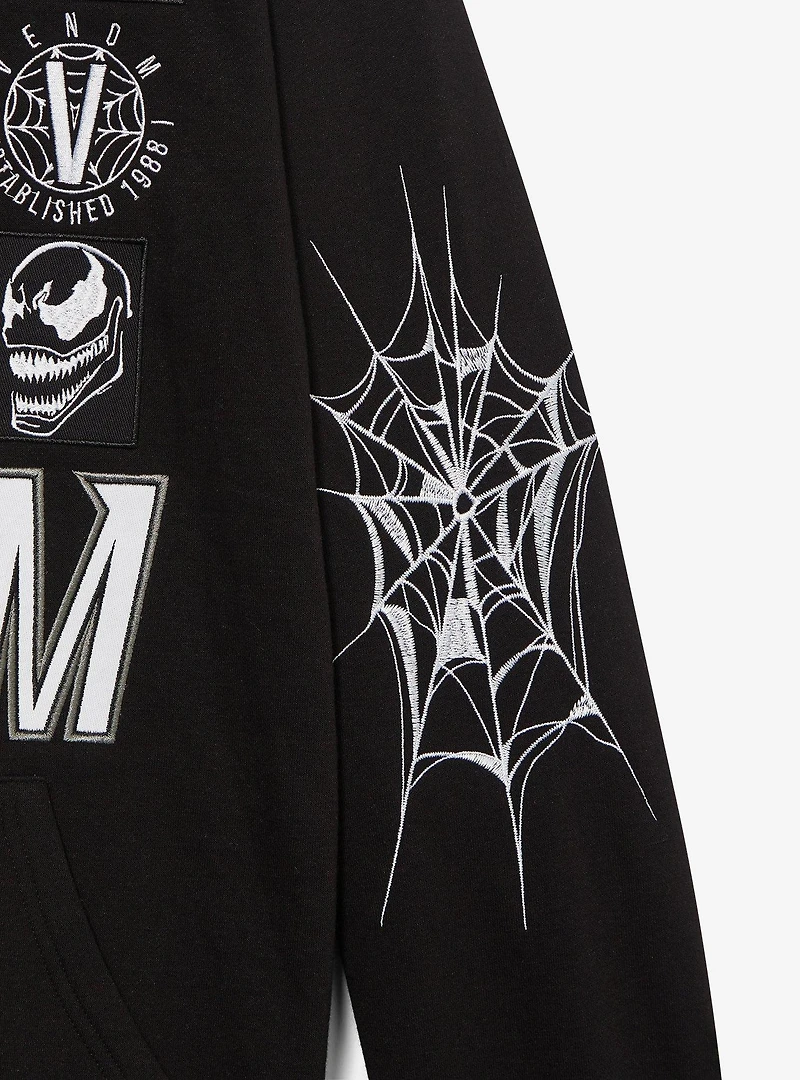Marvel Venom Moto Patch Zippered Hoodie - BoxLunch Exclusive