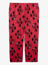 DC Comics Batman Harley Quinn Diamond Allover Print Women's Plus Sleep Pants — BoxLunch Exclusive