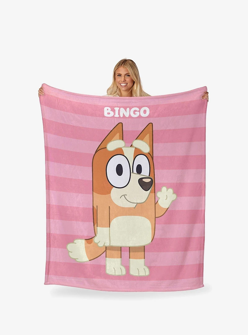 Bluey Roll Call Bingo Silk Touch Blanket