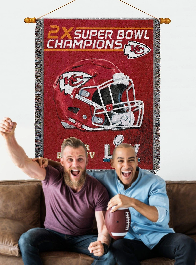 NFL Chiefs Commemorative Series Champs Tapestry Throw