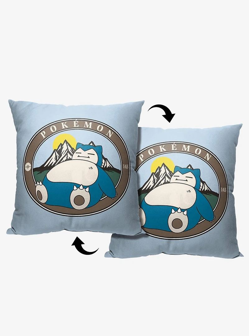 Pokémon Snoring Outdoors Printed Throw Pillow