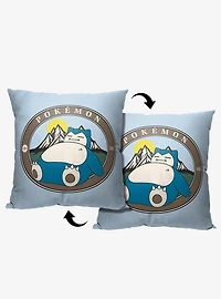 Pokémon Snoring Outdoors Printed Throw Pillow