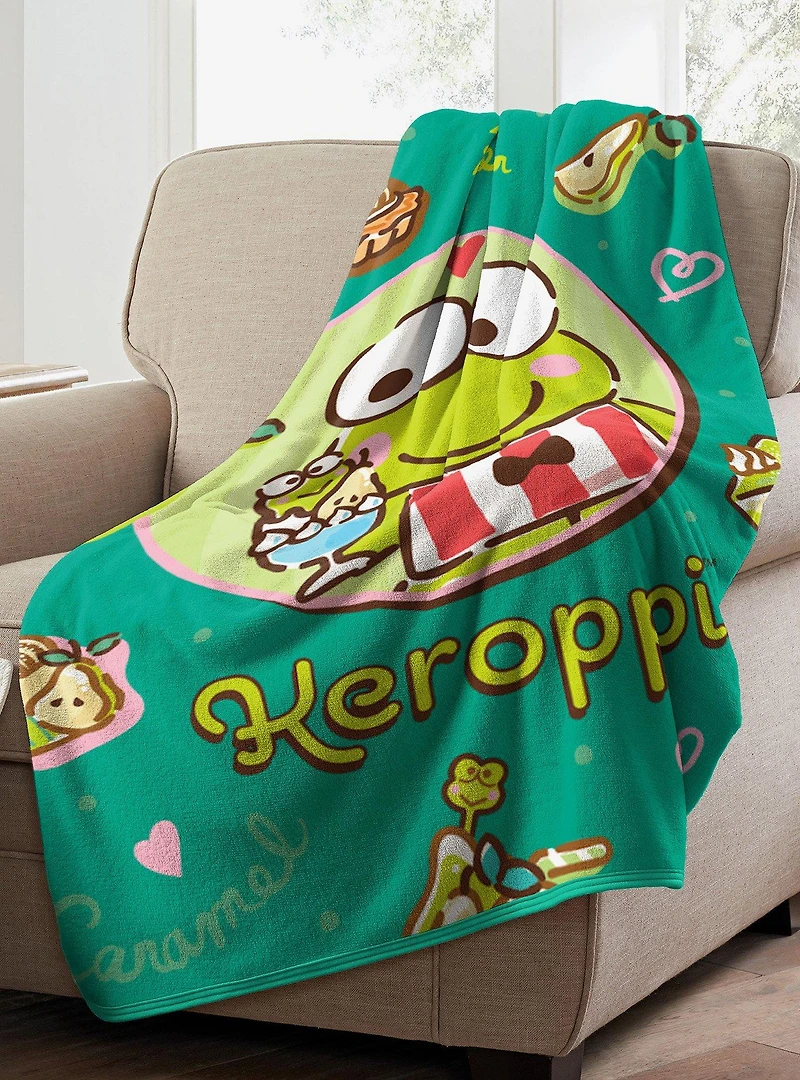 Keroppi Pears Please Micro Raschel Blanket