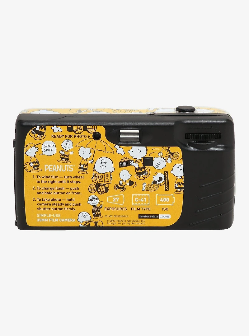 Retrospekt Peanuts Charlie Brown Allover Print 35MM Camera
