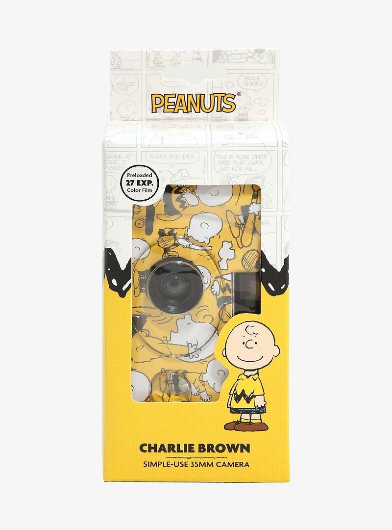 Retrospekt Peanuts Charlie Brown Allover Print 35MM Camera