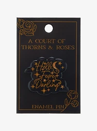 A Court of Thorns and Roses Hello, Feyre Darling Glitter Enamel Pin — BoxLunch Exclusive