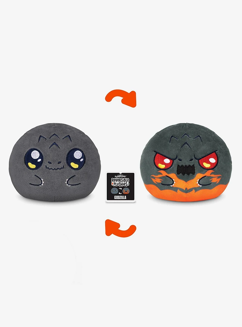 TeeTurtle Godzilla Happy + Angry Reversible 6" Plush