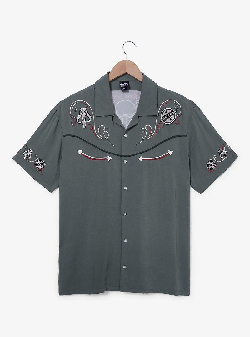 Star Wars Boba Fett Icons Woven Button-Up - BoxLunch Exclusive
