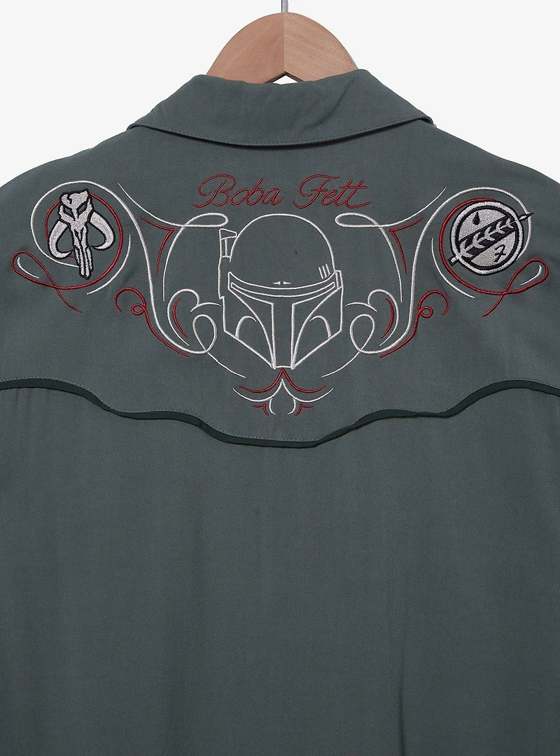 Star Wars Boba Fett Icons Woven Button-Up - BoxLunch Exclusive