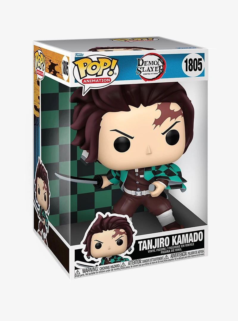 Funko Pop! Animation Demon Slayer: Kimetsu no Yaiba Tanjiro Kamado Jumbo Vinyl Figure