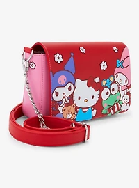 Loungefly Sanrio Hello Kitty and Friends Floral Color Block Crossbody Bag