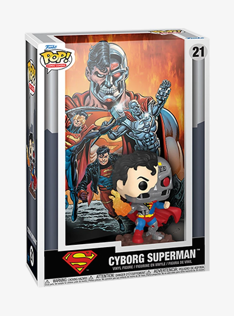 Funko Pop! Comic Cover DC Comics Cyborg Superman Vinyl Figure