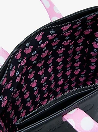 Loungefly Disney Minnie Mouse Floral Polka Dot Tote Bag with Coin Purse