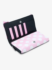 Loungefly Disney Minnie Mouse Polka Dot Bow Convertible Clutch
