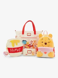 Loungefly Disney Winnie the Pooh Characters Hearts Convertible Tote Bag