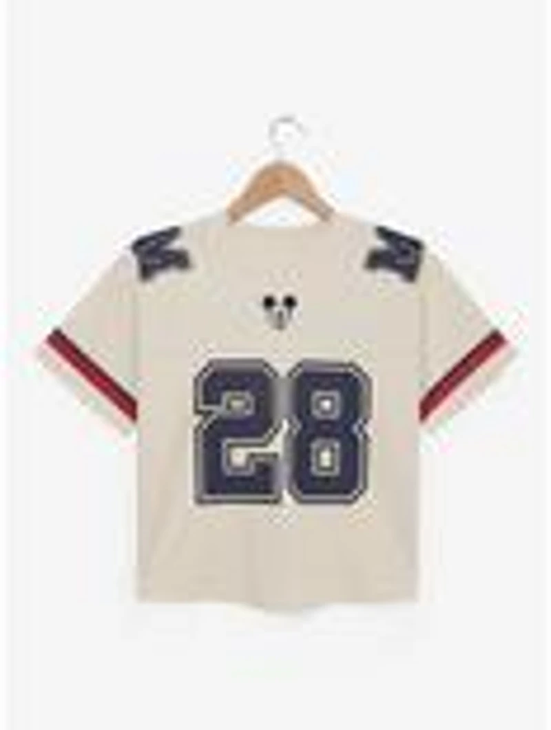 Disney Mickey Mouse Women's Cropped Football Jersey — BoxLunch Exclusive