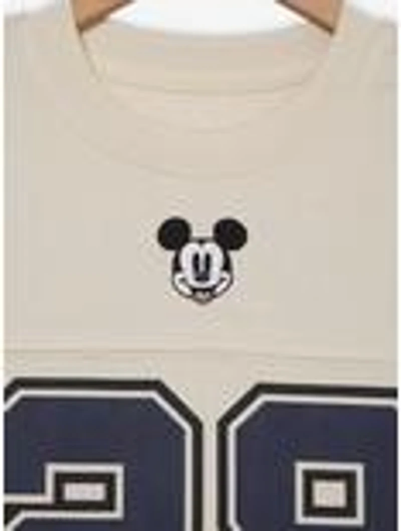 Disney Mickey Mouse Women's Cropped Football Jersey — BoxLunch Exclusive