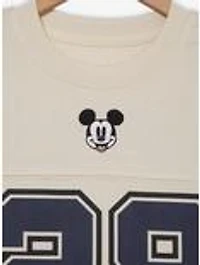 Disney Mickey Mouse Women's Cropped Football Jersey — BoxLunch Exclusive
