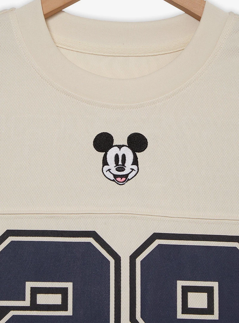 Disney Mickey Mouse Women's Cropped Football Jersey — BoxLunch Exclusive