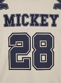 Disney Mickey Mouse Women's Cropped Football Jersey — BoxLunch Exclusive