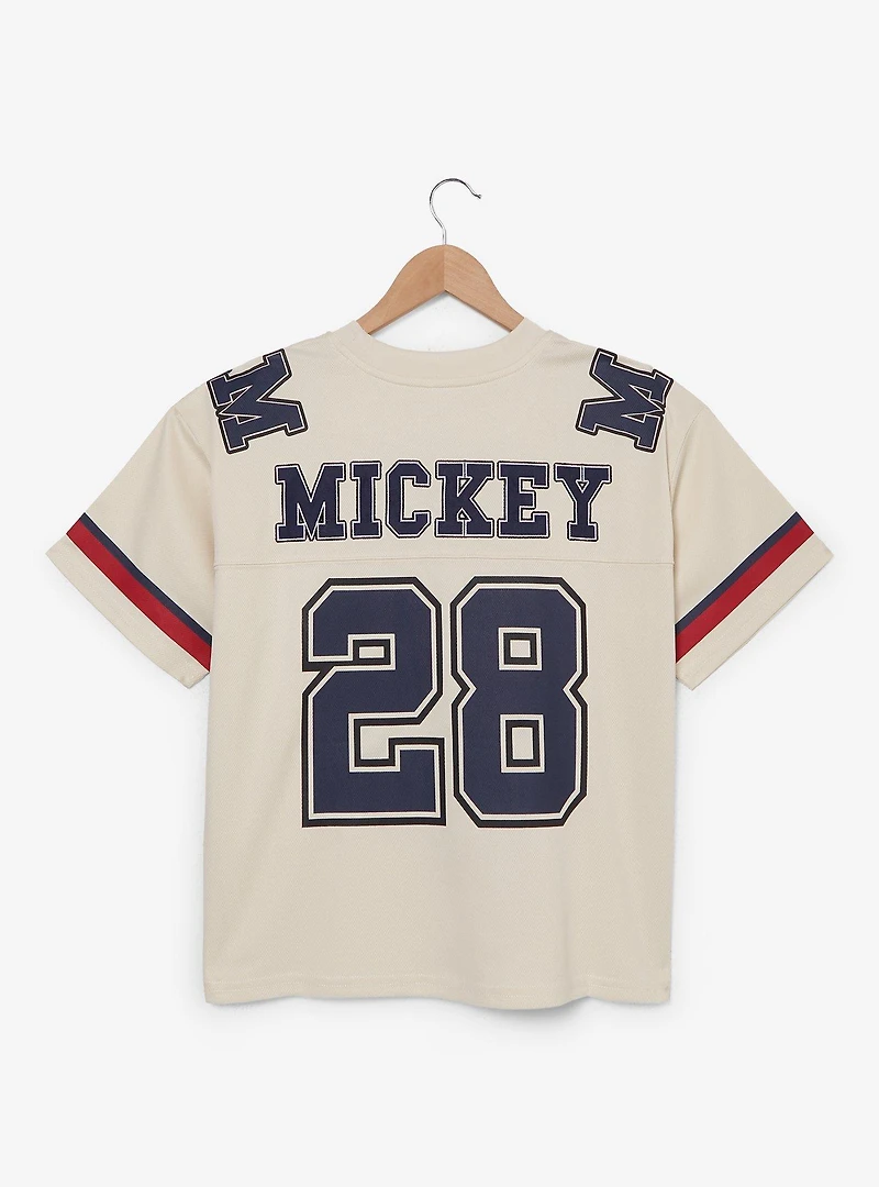 Disney Mickey Mouse Women's Plus Cropped Football Jersey — BoxLunch Exclusive