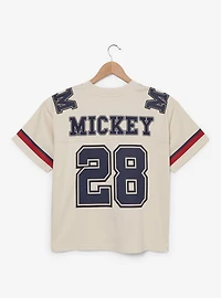 Disney Mickey Mouse Women's Plus Cropped Football Jersey — BoxLunch Exclusive
