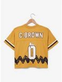 Peanuts Charlie Brown Women's Cropped Football Jersey - BoxLunch Exclusive
