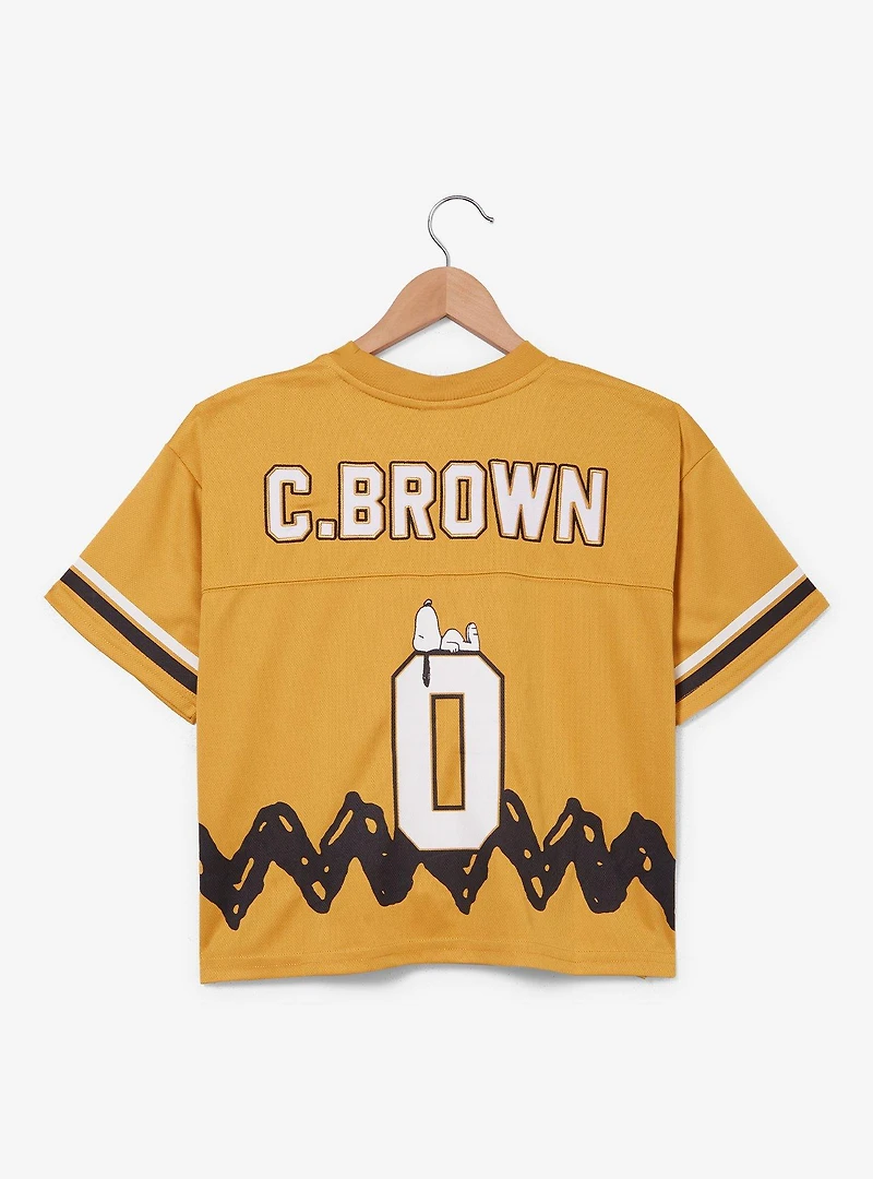 Peanuts Charlie Brown Women's Cropped Football Jersey - BoxLunch Exclusive