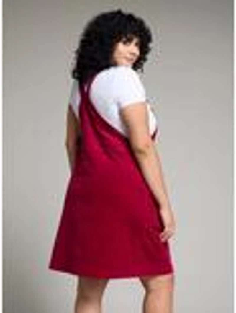 Disney Winnie the Pooh Floral Embroidered Plus Overall Dress — BoxLunch Exclusive