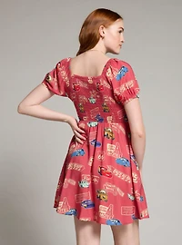 Her Universe Disney Pixar Cars Allover Vintage Print Smock Dress — BoxLunch Exclusive