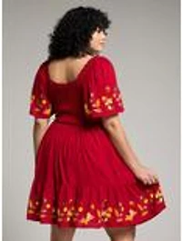 Disney Chip & Dale Leaves Plus Smock Dress - BoxLunch Exclusive