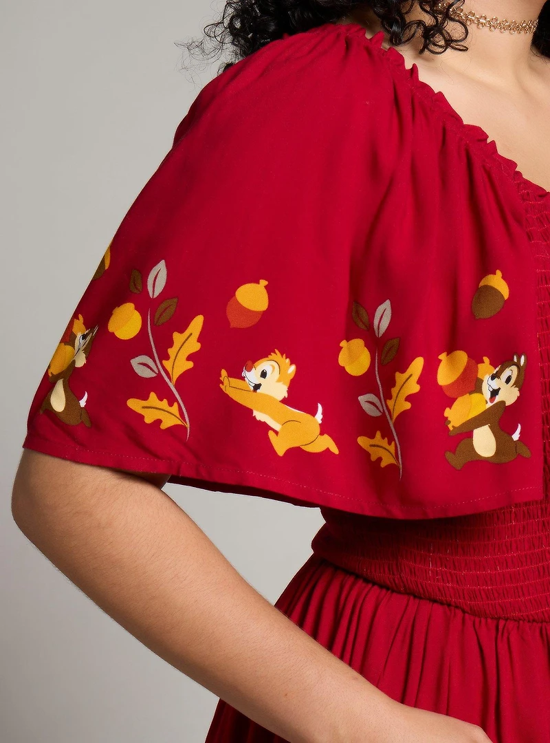 Disney Chip & Dale Leaves Plus Smock Dress - BoxLunch Exclusive