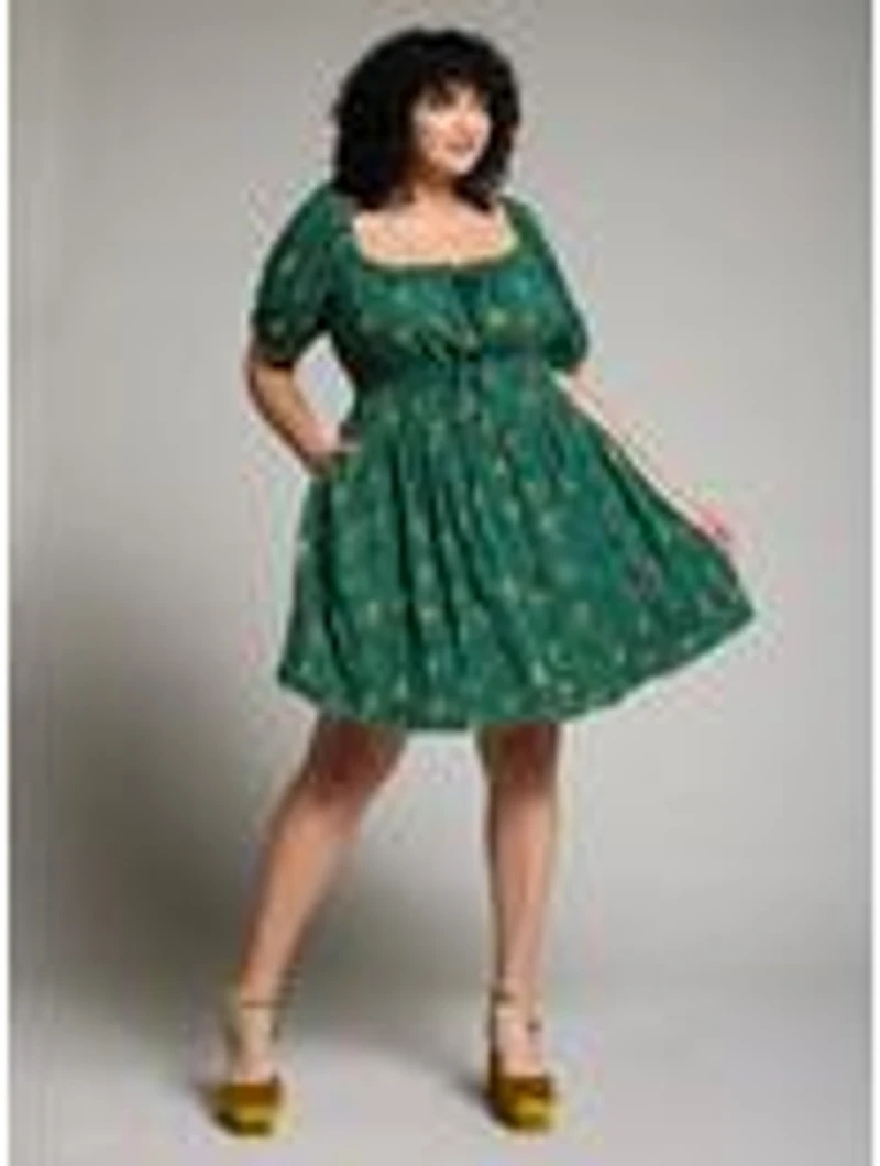 the Lord of Rings Icons Allover Print Plus Smock Dress - BoxLunch Exclusive