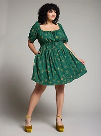 the Lord of Rings Icons Allover Print Plus Smock Dress - BoxLunch Exclusive