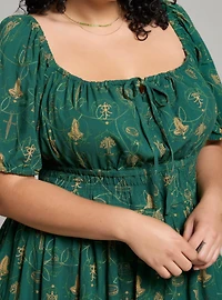 the Lord of Rings Icons Allover Print Plus Smock Dress - BoxLunch Exclusive