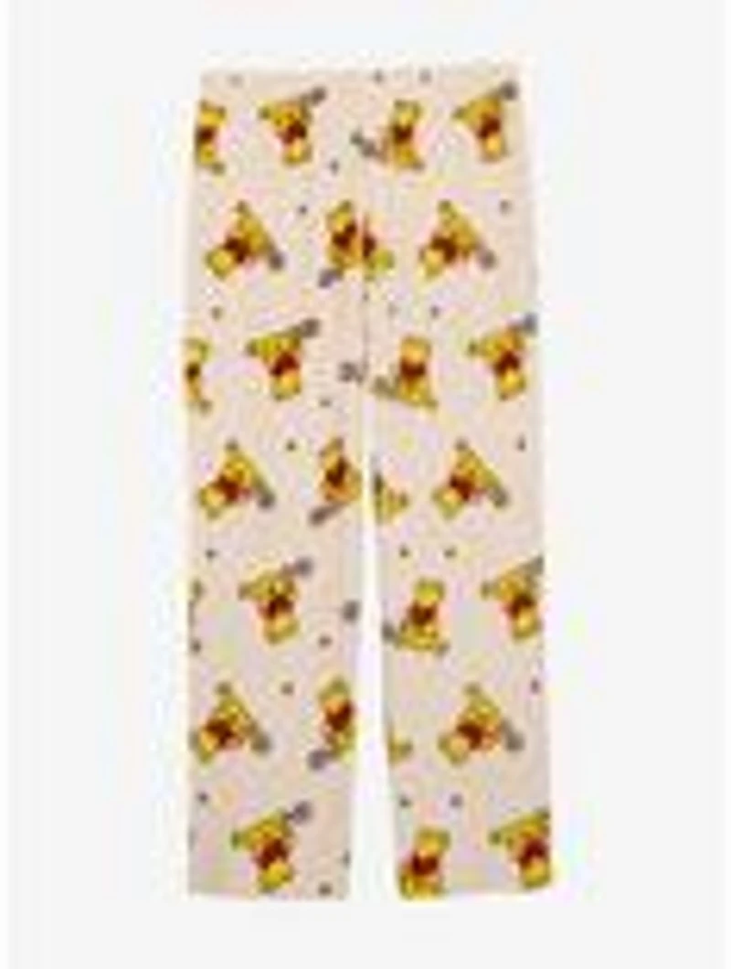 Disney Winnie the Pooh Hunny Pot Bear Allover Print Plush Sleep Pants — BoxLunch Exclusive
