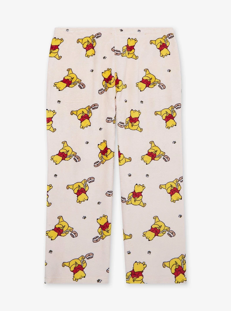 Disney Winnie the Pooh Hunny Bear Plush Allover Print Women's Plus Sleep Pants - BoxLunch Exclusive